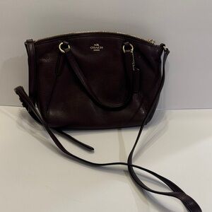 Coach Dark Brown Leather Crossbody Bag